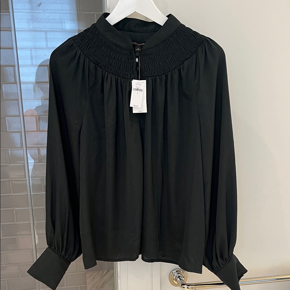 Elegant banana republic dark green Women's blouse